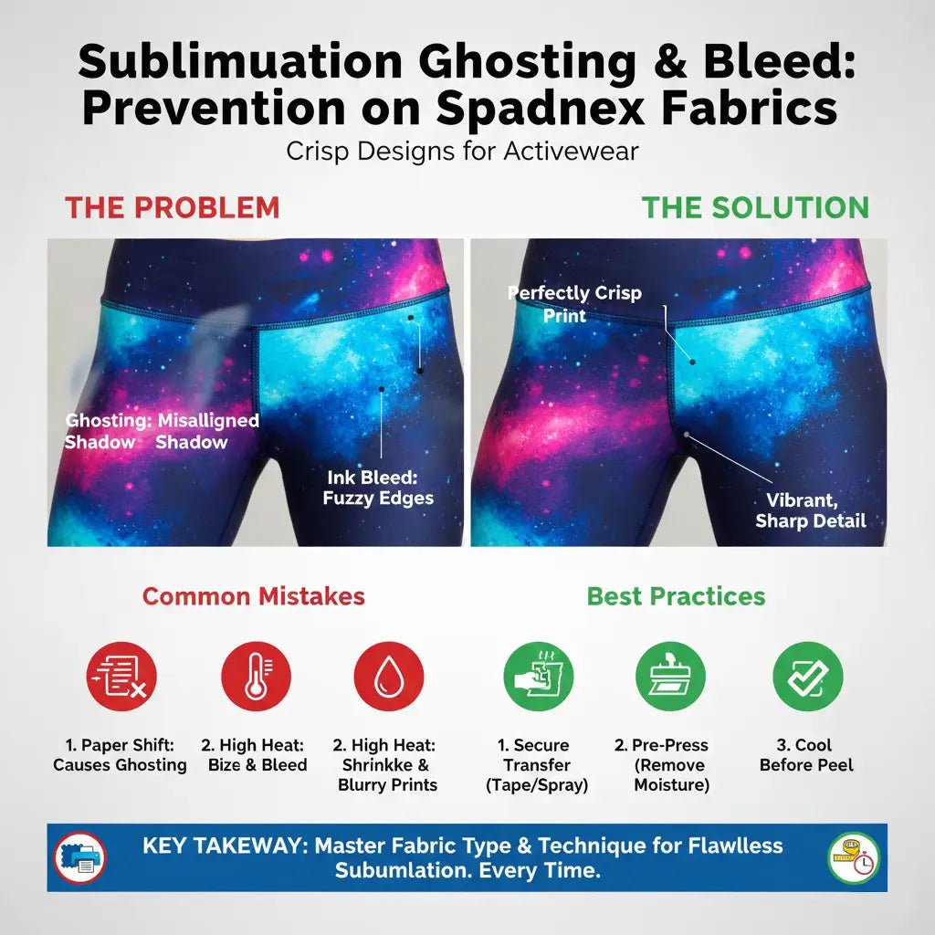 Sublimation Ghosting & Bleed: Prevention on Spandex Fabrics - Sportek International Inc.