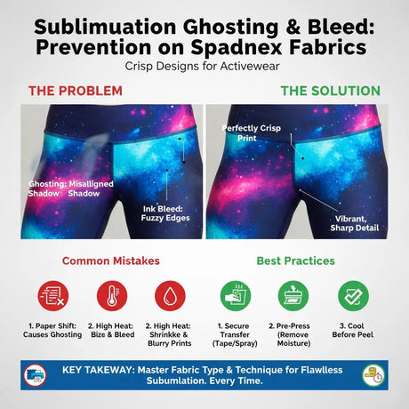 Sublimation Ghosting & Bleed: Prevention on Spandex Fabrics - Sportek International Inc.