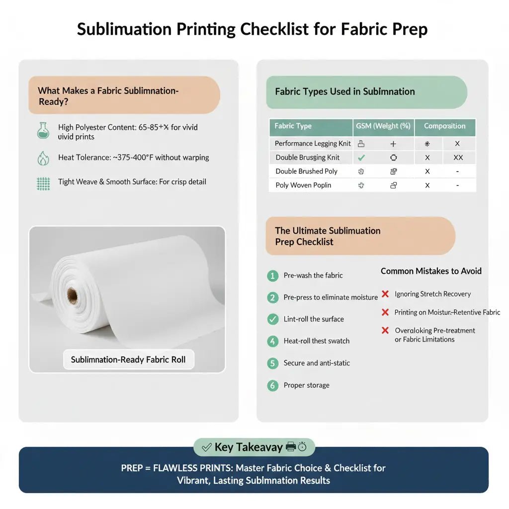 Sublimation Printing Checklist for Fabric Prep - Sportek International Inc.