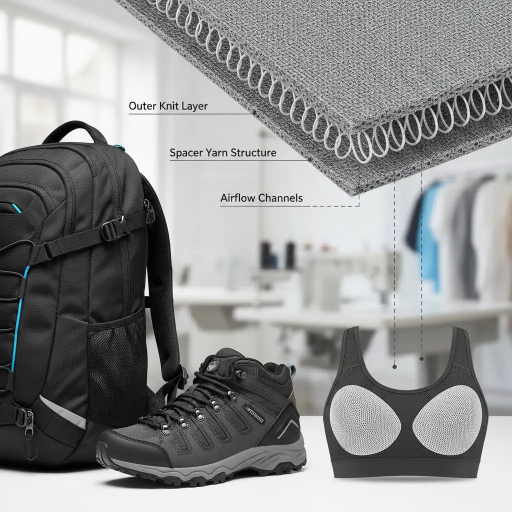 Where 3D Spacer Mesh Is Used in Apparel - Sportek International Inc.
