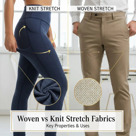 Woven vs Knit Stretch Fabrics Explained - Sportek International Inc.