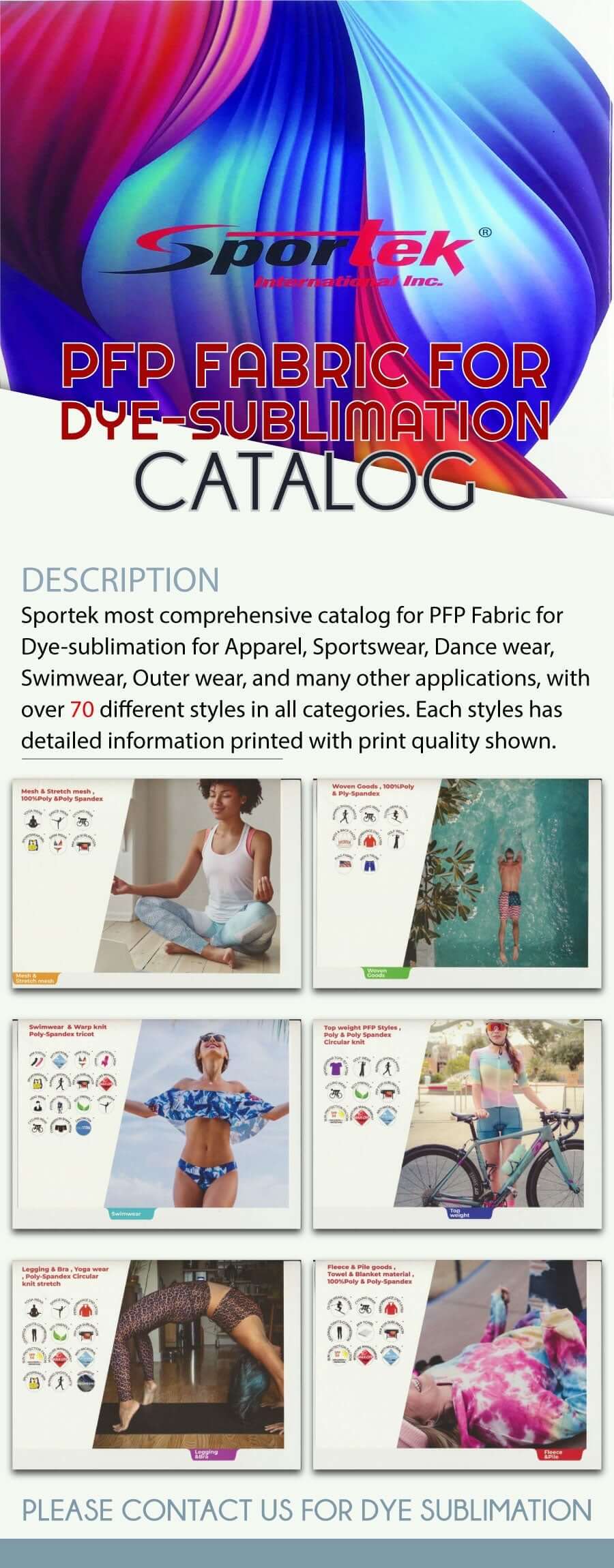 Your Definitive Guide to Sportek Dye-Sublimation Fabric Catalog