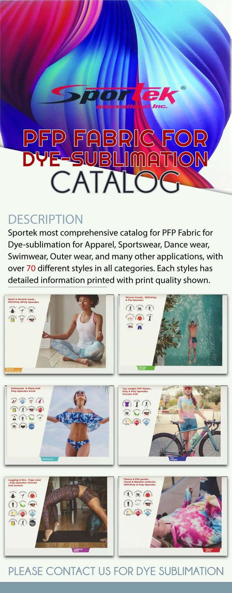 Your Definitive Guide to Sportek Dye-Sublimation Fabric Catalog - Sportek International Inc.