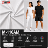 M - 110AM Moisture - Management Poly - Spandex Jersey - Spandex, Moisture Management SpandexSportek International Inc.