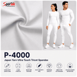 P - 4000 Japan Yarn Ultra Touch Tricot Spandex - Spandex, Nylon Spandex SolidsSportek International Inc.