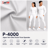 P - 4000 Japan Yarn Ultra Touch Tricot Spandex - Spandex, Nylon Spandex SolidsSportek International Inc.