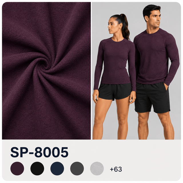 SP - 8005 Heavy Brushed Tricot Warp Knit Fleece - Spandex, Fleeces - Double and Single SidedSportek International Inc.
