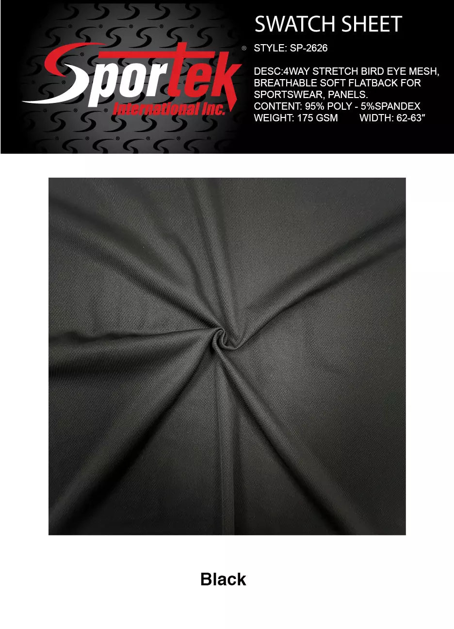 SP - 2626 | Poly - Spandex Bird Eye Mesh - 4way Stretch - Sportek International Inc.