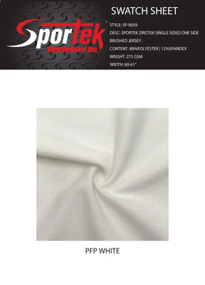 SP - 9059 Sportek ZiroTek Single sided One side Brushed Jersey - Sportek International Inc.
