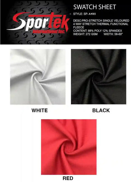SP - AK90 Sportek Pro - Stretch Thermal Fleece - Spandex, Spandex Fleece Pro - StretchSportek International Inc.