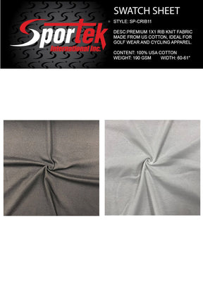 Sportek SP - CRIB11 Cotton Rib Knit Fabric - Sportek International Inc.