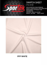 SP - SB1 | Polyester Scuba Premium Quality | PFP White - Sportek International Inc.