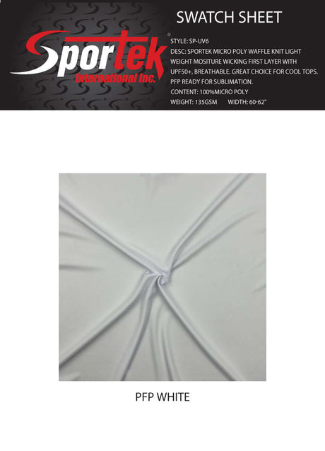 SP - UV6 Sportek Micro Poly Waffle Knit Light Weight - Sportek International Inc.