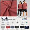 SP - X3 Alphatek Heather Sanded Jersey with MAXDRI - Spandex, Moisture Management SpandexSportek International Inc.