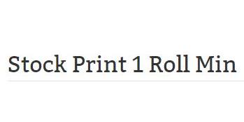 Stock Print 1 Roll Min