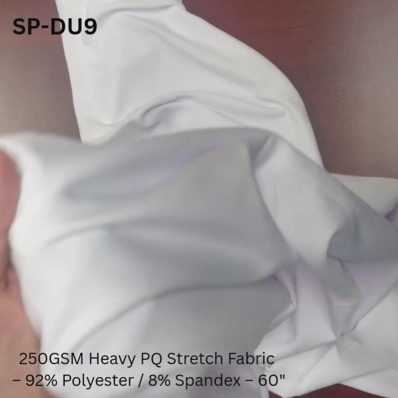 SP-DU9 250GSM Heavy PQ Stretch Fabric – 92% Polyester / 8% Spandex – 60"
