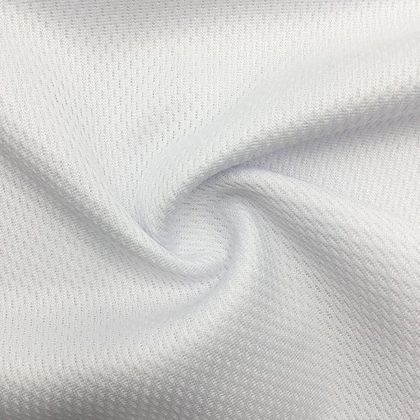 0630 | Moisture Management Mesh and PQ | Flat back Wicko Mesh Wicking Finish | White for Sublimation Spandex, Moisture Management Mesh and PQ- Spandexbyyard - fabrics, fabric for swimwear, fabric for yogawear, swimwear fabric, yogawear fabric, fabric sublimation, sublimation fabric, los angeles, california, usa, spandex, sale, swimwear, yoga wear, lycra, shiny, neon, printed, fabric by the yard, spandex lycra, nylon lycra, lycra fabric