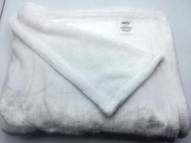 SP - BLF6080 Poly Flannel Premium Quality Soft Pile Hemmed Edge - Sportek International Inc.