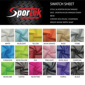 36 / SP - 37 Mesh Nylon - Spandex Power Mesh | Stretch Mesh - Sportek International Inc.