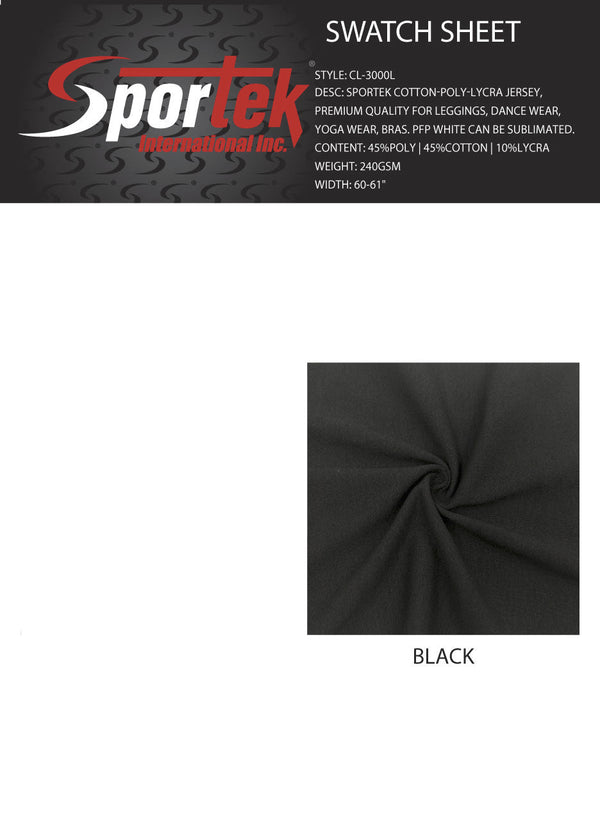 CL-3000L Sportek Cotton-Poly-LYCRA® Jersey Premium Quality