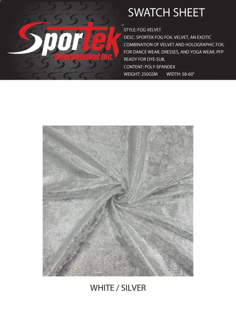 Fog Velvet Sportek Fog Foil Velvet - Sportek International Inc.
