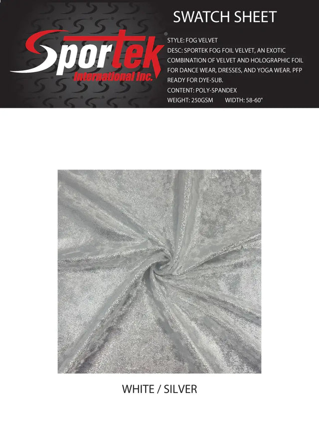 Fog Velvet Sportek Fog Foil Velvet - Sportek International Inc.