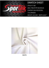 P - 1100 Poly - Spandex Tricot PFP DeltaFlex - Sportek International Inc.