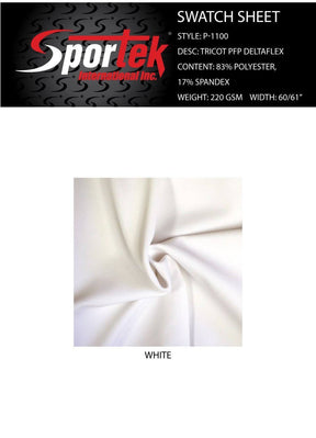 P - 1100 Poly - Spandex Tricot PFP DeltaFlex - Sportek International Inc.