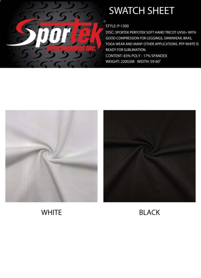 P - 1300 | Perfotek soft hand tricot - Sportek International Inc.