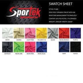 P - 600 Moisture Management Anti - Microbial Tricot - Sportek International Inc.