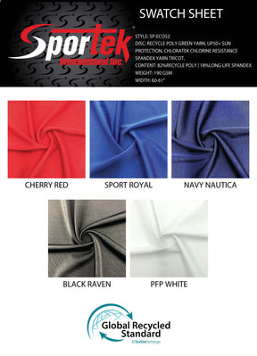 SP - ECO52 Recycle Poly Green Yarn - Sportek International Inc.