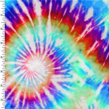 SP - NP2672 60's Tie - Dye Blues - Blue Red Purple Green active wear Nylon Spandex tricot - Sportek International Inc.