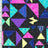 SP - NP2797 Triangle Puzzle Nylon Spandex Digitally Wet Print - Sportek International Inc.