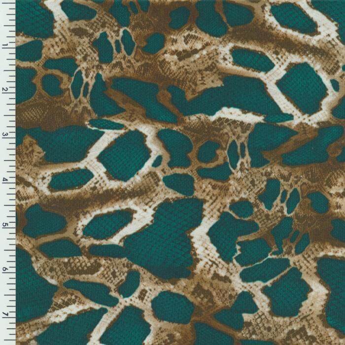 SP - NP2801 Green Snake Skin Nylon Spandex Digitally Wet Print - Sportek International Inc.