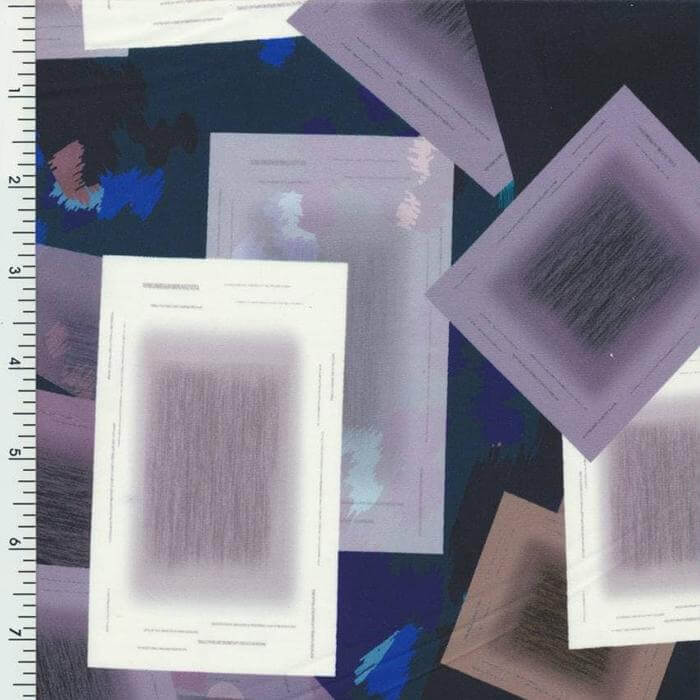SP - NP90011 Abstract Boxes Printed Spandex - Sportek International Inc.