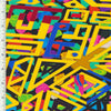 SP-NP90019 Fun Maze Nylon Spandex Digitally Wet Print