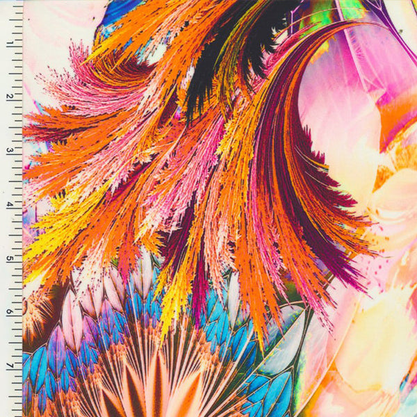 SP-NP90022 Feather Jewl Nylon Spandex Digitally Wet Print