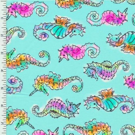 SP - NP2793 Sea Horse Club Nylon Spandex Digitally Wet Print - Sportek International Inc.