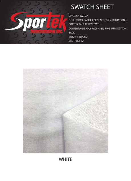 SP - TW360* Towel Fabric Poly Face For sublimation - Sportek International Inc.