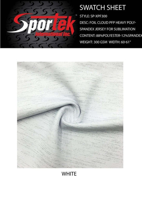 SP - XPF300 | foil cloud PFP Heavy poly - spandex jersey for sublimation - Sportek International Inc.