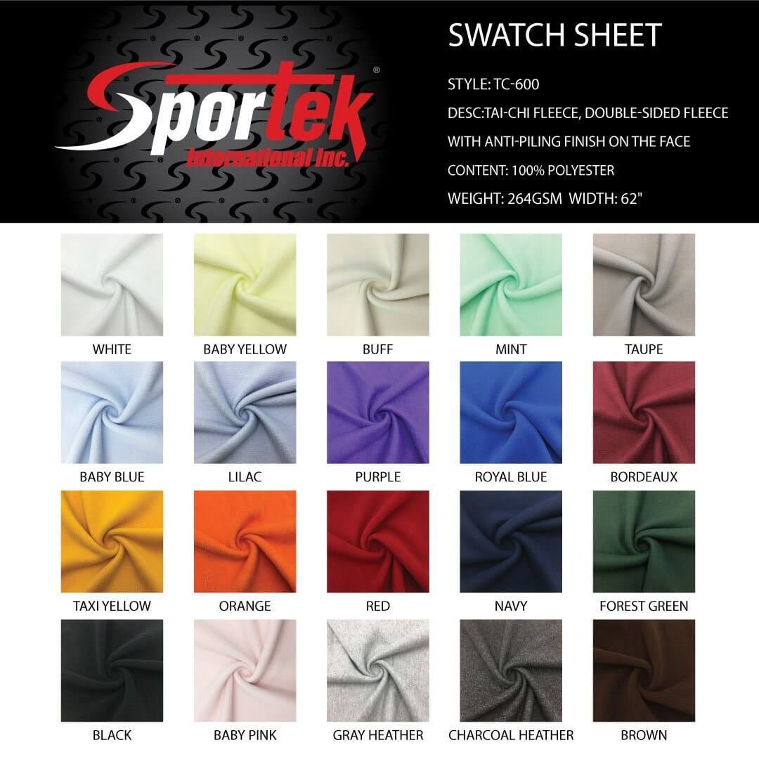 TC - 600 TAI - CHI Fleece, Double - sided Fleece with Anti - Piling Finish on face - Sportek International Inc.