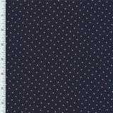 XL0019 Printed Spandex Tricot Promo print PIN DOT NAVY WHITE - Sportek International Inc.