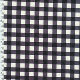 XL0028 Printed Spandex Tricot Promo print BLACK WHITE CHECKER - Sportek International Inc.