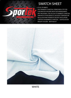 SP - BAM72 Bamboo Charcoal Hybrid Mesh - Sportek International Inc.