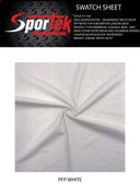 P - 1150 Sportek Poly - Spandex Tricot PFP White for sublimation 220GSM - Sportek International Inc.
