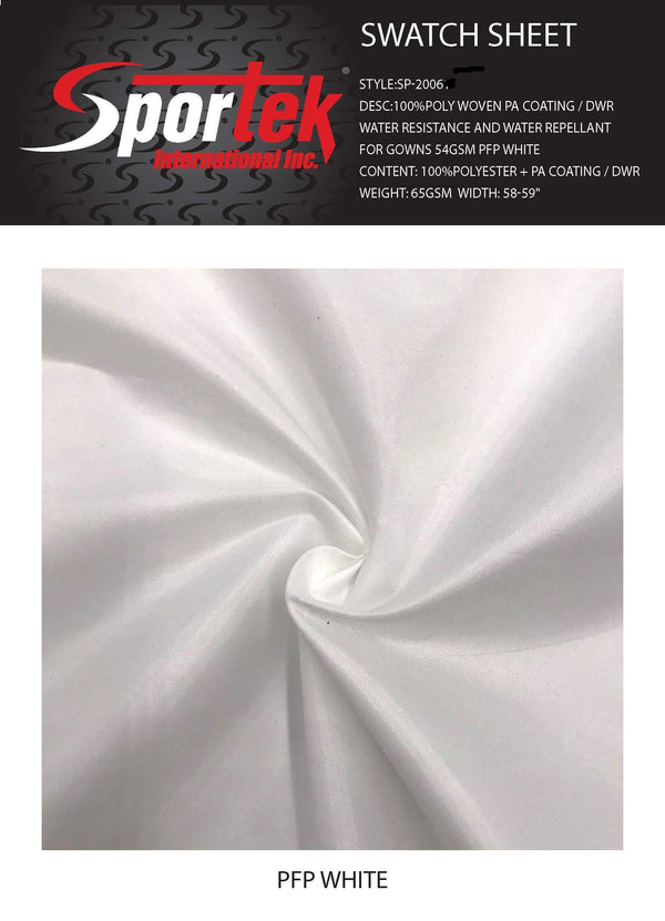 SP-2006 | 100%Poly woven PA Coating / DWR water resistance and water repellant