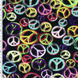 SP - NP2667 World Peace - Black Neon Multi Nylon Spandex Digitally Wet Print - Sportek International Inc.
