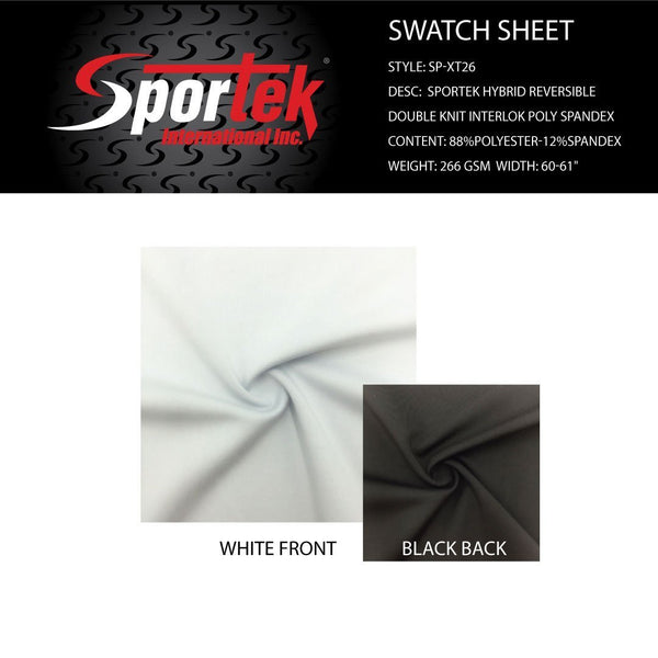SP-XT26 Sportek Hybrid Reversible double knit interlock poly spandex