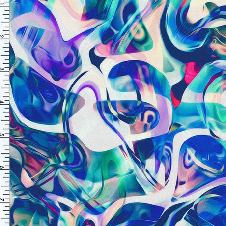 SP - NP2635 Smoky Bubble Nylon Spandex Digitally Wet Print - Sportek International Inc.