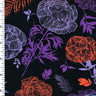 SP - NP2669 Lovely Night Garden - Black Blue Red| Nylon Spandex Digitally Wet Print - Sportek International Inc.